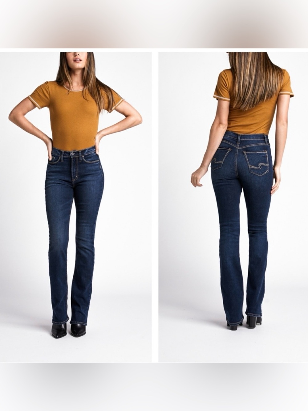 New! Silver Jeans Calley Slim Boot Super High Rise Jeans Womens Size 18